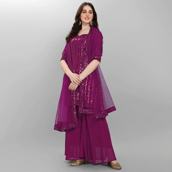 https://wavique.com/products/purple-embroidered-sequined-silk-georgette-semi-stitched-dress-material