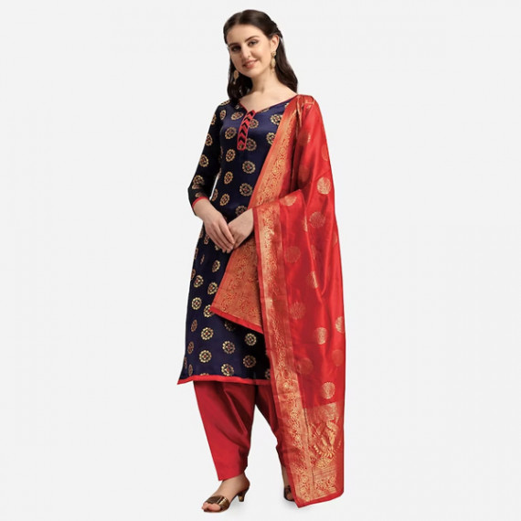 https://wavique.com/products/navy-blue-red-woven-design-banarasi-unstitched-dress-material
