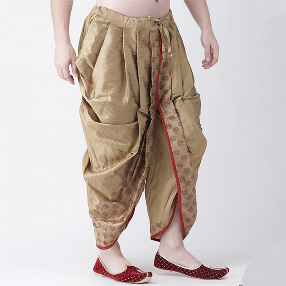 https://wavique.com/products/men-beige-red-printed-dupion-silk-dhoti-pants