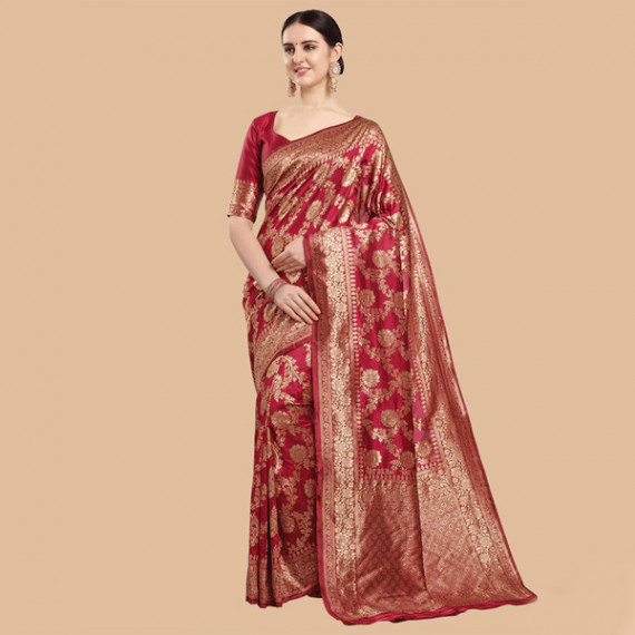 https://wavique.com/products/maroon-gold-ethnic-motifs-zari-silk-blend-banarasi-saree