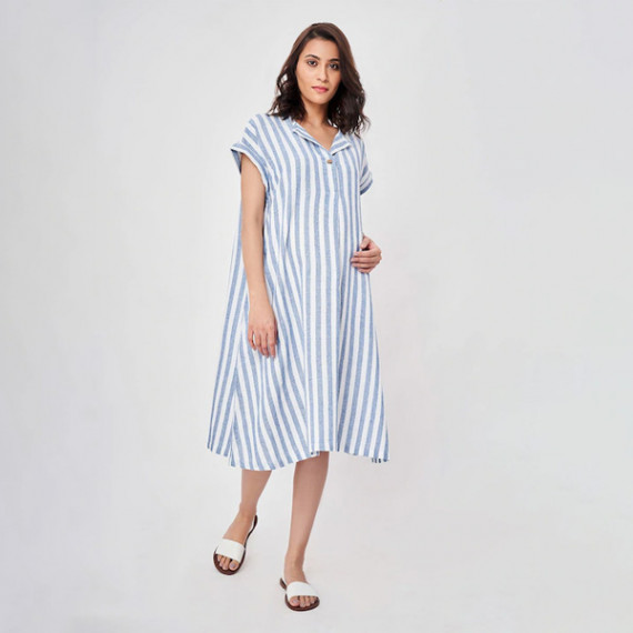 https://wavique.com/vi/products/blue-striped-maternity-shirt-midi-dress