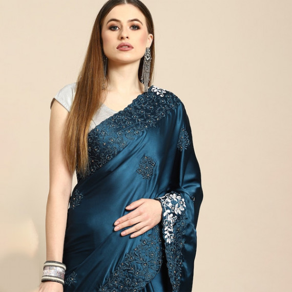 https://wavique.com/products/blue-floral-embroidered-satin-saree